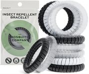 The Mosquito Company, Mosquito Repellent Bracelet,10 Insect Repellent Mosquito Bands, Double Strength, Multi Coil Deet Free, Resealable Packaging, 250 Hours of Protection