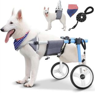 Lokshun Large Dog Wheelchair for Back Legs with Multi-Function Pet Lift, Wheelchair for Dogs Thickened, Adjustable Back Leg Dogs Wheel Chair, Dog Carts with Wheels for Disabled Hind Legs (Grid-XXL)