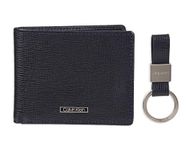 Calvin Klein Men's RFID Blocking Leather Bifold Wallet, Navy, One Size