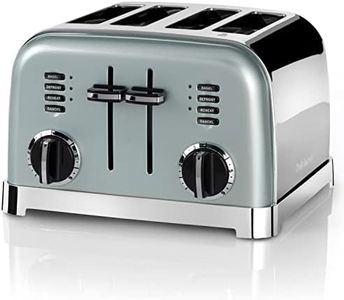 Cuisinart 4 Slice Toaster Wide Slots, Ideal for Thick Bread and Bagels 6 Browning Levels Plus Defrost Wide Slots, High Lift Lever Matching Kettle Available Light Pistachio