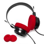 Voarmaks Ear Pad Foam Cushions Compatible with Sennheiser HD414 Grado SR60 SR60i SR80 SR80i SR80e SR125 SR225 SR325 SR SRI RS Series PS1000 GS1000 Headphones (Red)