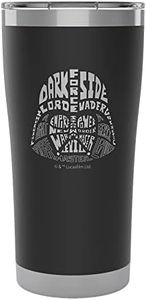 Tervis Star Wars - Character Wordle Engraved Darth Vader Triple Walled Insulated Tumbler Travel Cup Keeps Drinks Cold & Hot, 20oz Legacy, Darth Vader - Onyx Shadow