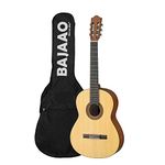 Yamaha C40M Full Sized Classical Guitar With Bajaao Acoustic Guitar Bag Natural - Meranti