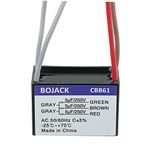 BOJACK CBB61 5uF+5uF+5uF 250V AC Ceiling Fan Starting Capacitor for Compatible with Harbor Breeze & New Tech 5 Wire(Pack of 1 Pcs)