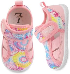 L-RUN Toddler Dress Shoes Wide Toe Box Toddler Boys Sneakers Soft School Shoes Barefoot Pink 3-4 Infant