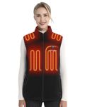 Venustas Heated Vest, Women's Heated Fleece Vest with Battery Pack 7.4V, Lightweight Insulated and Electric