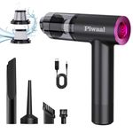 Piwaal Car Vacuum Cleaner 14000Pa Powerful Cordless Portable 2 in 1 Vacuum & Blower Mini Wireless Hand Held Vacuum for Vehicle, Home, Office, Keyboard, Pet Hair