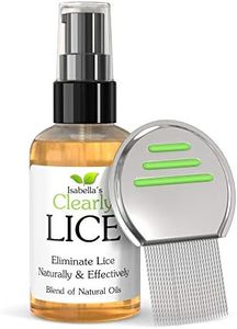 Powerful LICE Remover with Natural and Essential Oils to Help Eliminate Lice, Nits, Eggs | No Toxins or Harsh Chemicals | Rosemary, Cedarwood, Tea Tree | Metal Nit Comb Included (120 ml)