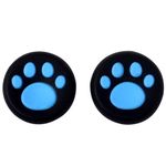 TCOS TECH Paw Silicone Key Protector Thumb Grips Anti-Slip Silicone Cap Cover for PS5 PS4 PS3 Xbox Series X/Series S Xbox One Xbox 360 Controller - Blue (2 Pcs)