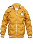LURE JUNIOR Boys Solid Winter Wear Hooded Puffer Jacket For Kids Sunrise 6-8 Years