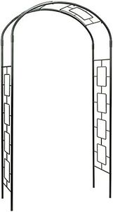 Achla Designs ARB-11 Modern Metal Arbor Arch,Garden Décor, Graphite