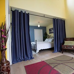 Room/Dividers/Now Hanging Room Divider Kit - Large A, 8ft Tall x 9ft - 14ft Wide (Harbor Blue)