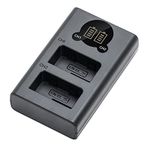 Kimaru EN-EL25 Battery Charger for Nikon EN-EL25, ENEL25 EN-EL25a Battery, MH-32 Charger, Z30, Z50, ZFC, Cameras.