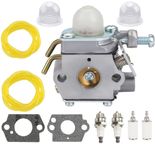 Hippotech C1UH142 Carburetor with Fuel Line for Homelite UT-08580 UT-08981 UT-21506 UT-21907 UT-21546 UT-21566 UT-21947 for Craftsman 26CC Edger String Trimmer