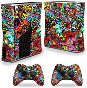 MightySkins Skin Compatible with X-Box 360 Xbox 360 S Console - Acid Trippy | Protective, Durable, and Unique Vinyl Decal wrap Cover | Easy to Apply, Remove, and Change Styles | Made in The USA