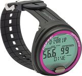 Cressi Donatello - Adult Unisex Professional Underwater Wrist Computer for Diving in Air/Nitrox and Apnea, Black/Pink, One Size