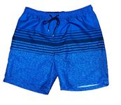 Kirkland Signature Menââ‚¬â„¢s Swim Trunk (Concrete Stripes, Medium)