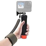 FitStill Waterproof Monopod Floating Hand Grip+Steel cored Safety Wrist Strap Rope for Go Pro Hero Session DJI Osmo and Other Action Cameras.Snorkeling Underwater Diving Selfie Pole Stick