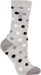 Heat Holders Winter Warm Thermal Socks | Style: Lite | Women's UK4-8 US5-9 Grey Dot