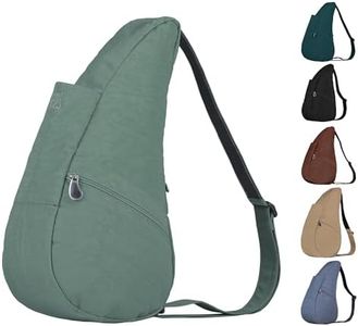 AmeriBag Classic Healthy Back Bag tote Distressed Nylon Mediumm (Seagrass)