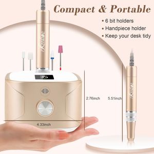 Kredioo 35,000RPM Nail Drill – Gold Electric Manicure Tool