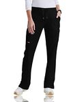 Barco Grey's Anatomy 4277 Women's 6 Pocket Tie Front Scrub Pant Black M