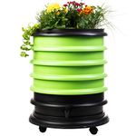 WORMbox | Wormery Worm Farm composter 4 Green Trays + Planter | 64 liters | Organic Waste Compost, make your Worm Castings