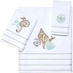 Avanti Linens Farmhouse Shell 3 Pc Towel Set, White