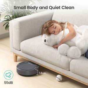 Lefant M210P Robot Vacuum Cleaner, Grey – 2200Pa, Alexa, Self-Charging, Pet Hair