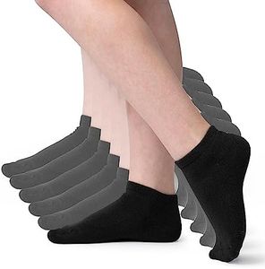 Silky Toes Kids Rayon Bamboo Ankle Socks Athletic Seamless Toe with Cushion, 3-6 Pairs Boys Girls No Show Socks