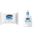 Cetaphil Gentle Makeup Removing Wipes with Aloe Vera, Chamomile and Green Tea - Fragrance-Free & Cream to Foam Face Wash, Hydrating Foaming Cream Cleanser, For Normal to Dry