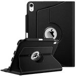 Fintie Rotating Case for iPad 10th Generation 10.9 Inch Tablet (2022 Model) with Pencil Holder - 360 Degree Rotating Protective Stand Cover with Auto Sleep/Wake, Black