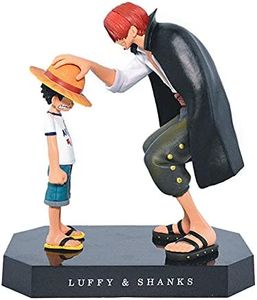 ZKTSRY Anime One Piece Shanks Touching Luffy Figures Anime Action FigureFigures Model, Cake Topper Birthday Cake Decoration Anime Ninja Theme Doll Figure