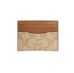 COACH Men's Slim ID Card Case, Light Khaki - Light Saddle, Card Case