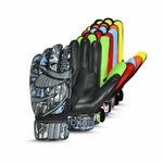 Kickout Premium Goalkeeper Gloves | Funky Goalkeeping Gloves With 3mm Latex For Super Grip & Protection | Adults Kids Boys Glove For Football Goalie (Black Gray, Size 6 suitable for 12-14 Years)