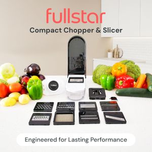 10-in-1 Vegetable Chopper – White Multi-Function Food Dicer