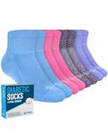 Doctor's Select Ankle Diabetic Socks for Women and Men - 4 Pairs | Diabetic Ankle Socks for Women | Neuropathy Socks