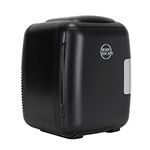 Body Escape Mini Beauty Fridge For Skincare - Birthday Gifts For Her Skin Care - Skincare Fridge - Beauty Mini Fridges - Retro, Portable, Compact and Quiet Small Fridge For Makeup - 9L- Black Mono