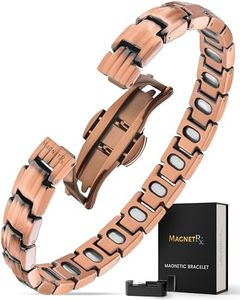 MagnetRX® Magnetic Copper Bracelets for Women — EllipseMAX 5X Strength 5,000 Gauss Magnets — Designed in USA & Patent Pending — Premium Womens Copper Bracelet with Adjustable Length