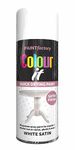 AlezyB - White Satin 400ml All Purpose Spray Paint | Use on Metal, Wood, Plastic and Multipurpose Aerosol Professional Quality Perfect Finish, for Interior Exterior and Excellent Coverage