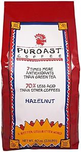 Puroast Low Acid Whole Bean Coffee, Hazelnut Flavor, High Antioxidant, 2.5 Pound Bag