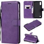 Premium Leather Folio Cover for Samsung Galaxy A10 Case Magnetic Closure Full Protection Book Design Wallet Flip with [Card Slots] and [Kickstand] for Galaxy A10/ Galaxy M10 Phone Case(Purple)