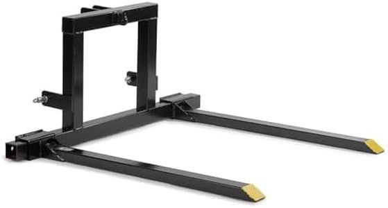 Garvee 3 Point Hitch Pallet Fork 1500 lbs Capacity Adjustable Pallet Fork Attachments for Category 1 Tractor