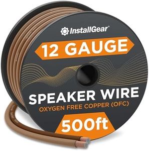InstallGear 12 Gauge Speaker Wire - 99.9% Oxygen-Free Copper - True Spec and Soft Touch Cable (500-feet)