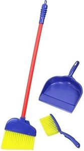 Click N' Play Click N’ Play Kids Play Cleaning Set, Broomstick, Dustpan, and Brush, Pretend Play House Cleaning Toys for Toddlers & Kids (3 Pieces)