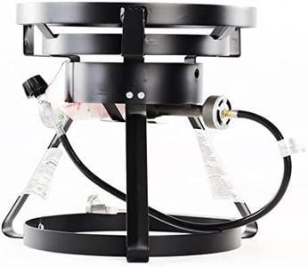 King Kooker 17.5” Bolt Together Portable Propane Outdoor Cooker Package, Black