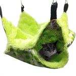 Oncpcare Pet Cage Hammock, Sugar Glider Hammock Ferret Bunk Bed Guinea Pig Cage Accessories Hamster Bedding Cozy Small Pet Bed for Chinchilla Parrot Squirrel Rat Playing Sleeping