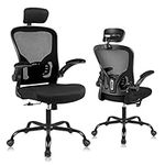 Ergonomic Office Desk Chair - Flysky Breathable Mesh Swivel Computer Chair, Lumbar Back Support Task Chair, Office Chairs with Headrest and Flip-up Arms, Adjustable Height Executive Rolling Chair…