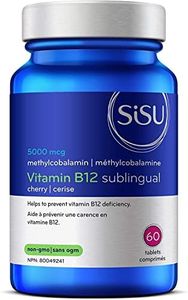 SISU B12 5000 mcg methylcobalamin, sublingual, Cherry 60 T