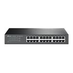 TP-Link 24-Port Gigabit Ethernet Switch, Rack-Mount/Desktop, Steel Case(TL-SG1024D)